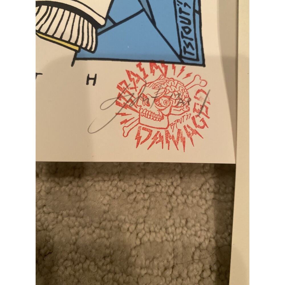 Tyler Stout Poster Radiation Burns Innerneath Mondo Signed AP Poster - Picture 2 of 2